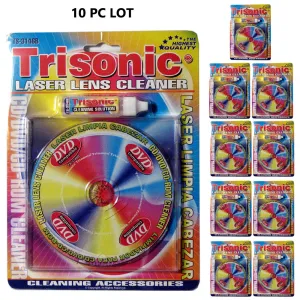 10 PC LOT CD Laser Lens Console Cleaners CD-ROM DVD CD Cleaning Liquid Included