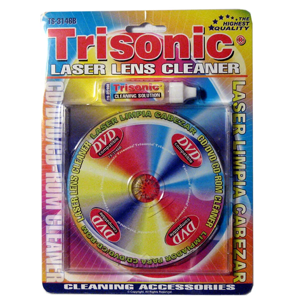 10 PC LOT CD Laser Lens Console Cleaners CD-ROM DVD CD Cleaning Liquid Included