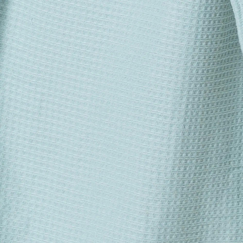 100% Cotton Bathrobe | Waffle Unisex | Ultra Soft | Absorbent | Durable | Medium | Aqua
