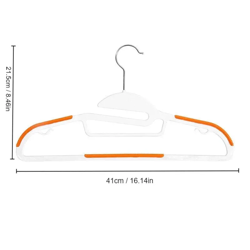 10pcs Multifunctional Wet Dry Hangers Black Orange Grey Anti Slip for Bedroom Wardrobe