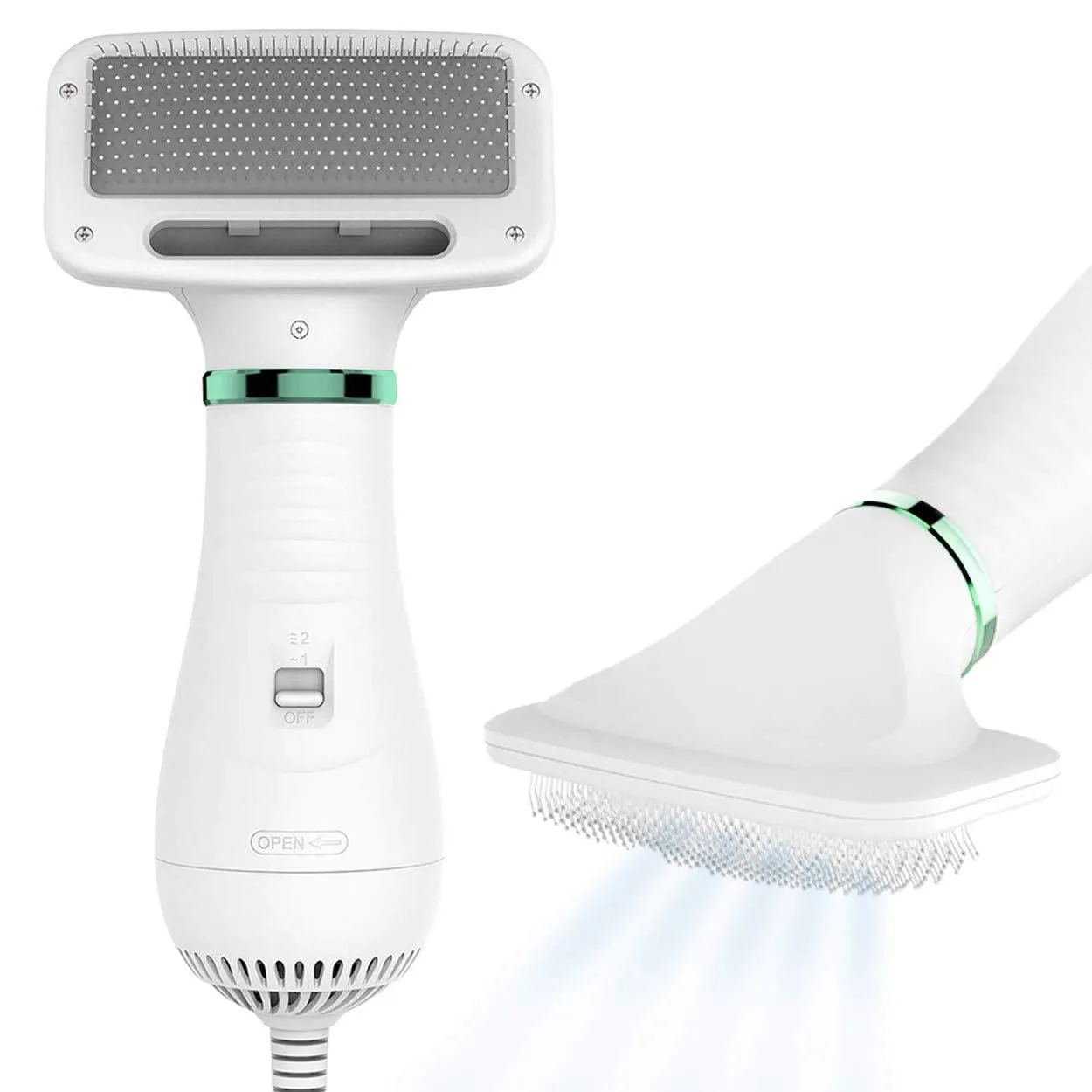 2 in 1 Pet Hair Dryer with Slicker Brush