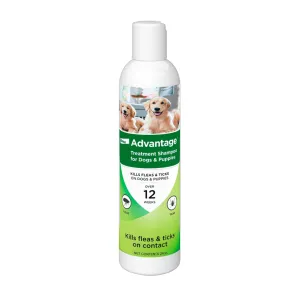Advantage Flea & Tick Treatment Shampoo for Dogs & Puppies 8 Oz