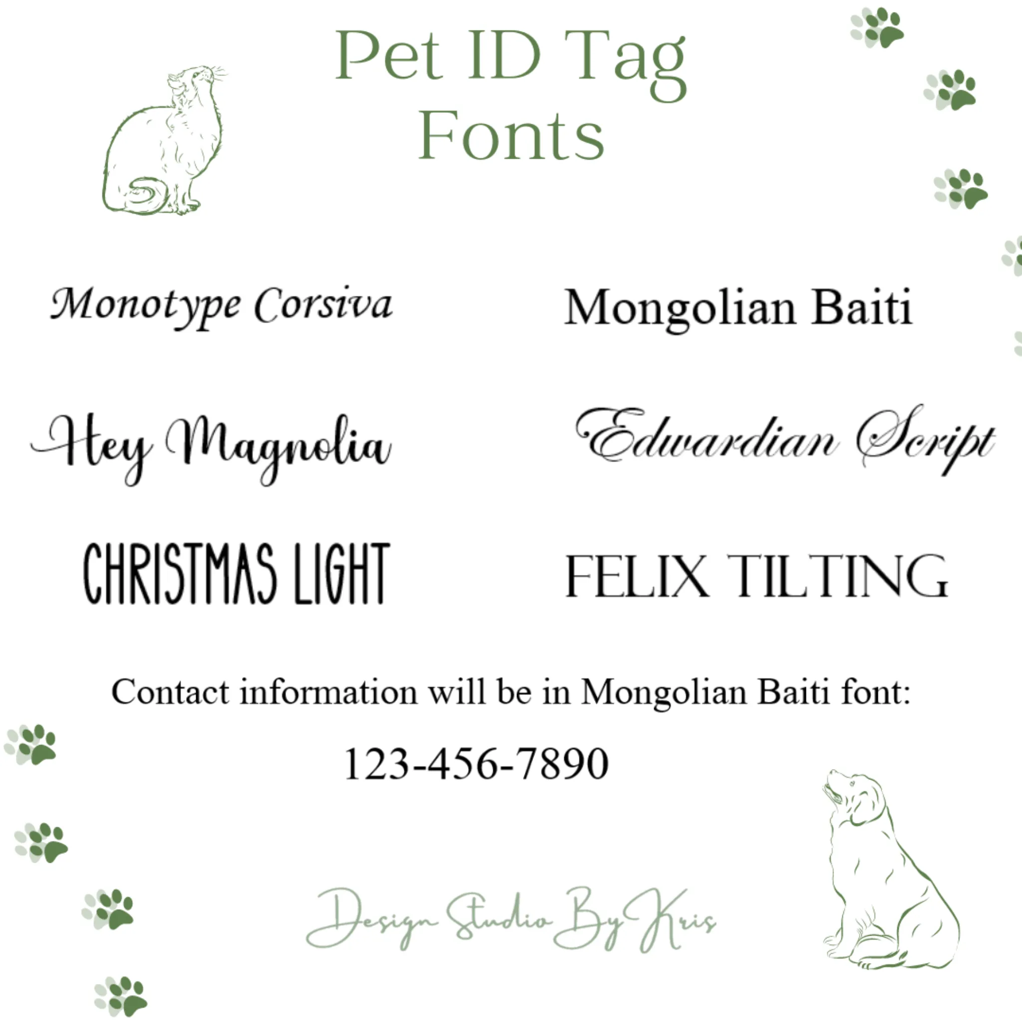 Blue Pet ID Tag | Round Laser Engraved Dog Tag Stainless Steel