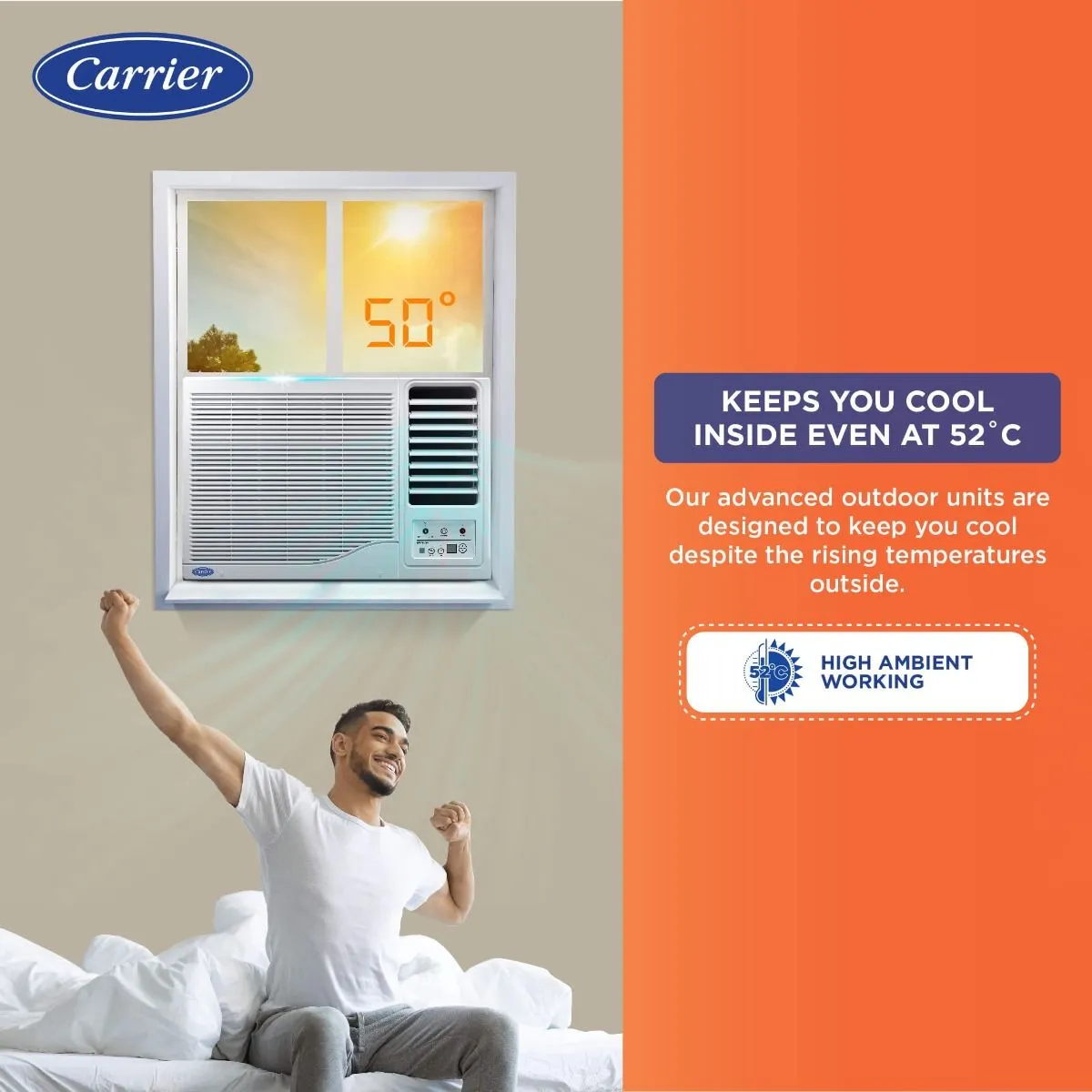 Carrier Estrella EX 18K 3 Star Window AC  ( 1.5TON ) CAW18EC3R34F0
