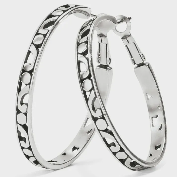 Contempo Large Hoop Silver