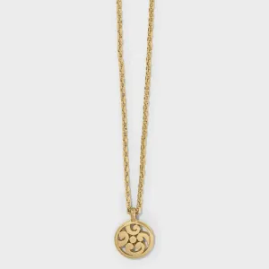 Contempo Medallion Petite Necklace - Gold