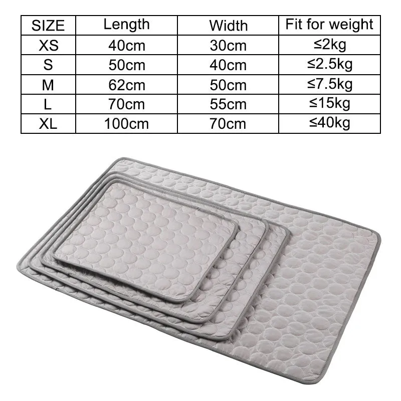 Dog Cooling Mat Summer Pad Mat For Dogs  Breathable Blanket  Ice Pads Washable Sofa Breathable Pet Dog Bed Pet Mat