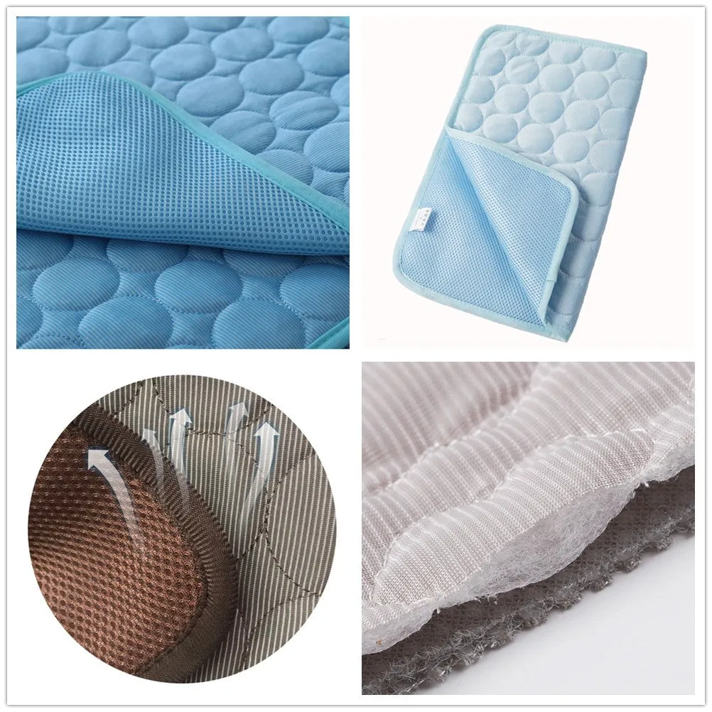 Dog Cooling Mat Summer Pad Mat For Dogs  Breathable Blanket  Ice Pads Washable Sofa Breathable Pet Dog Bed Pet Mat