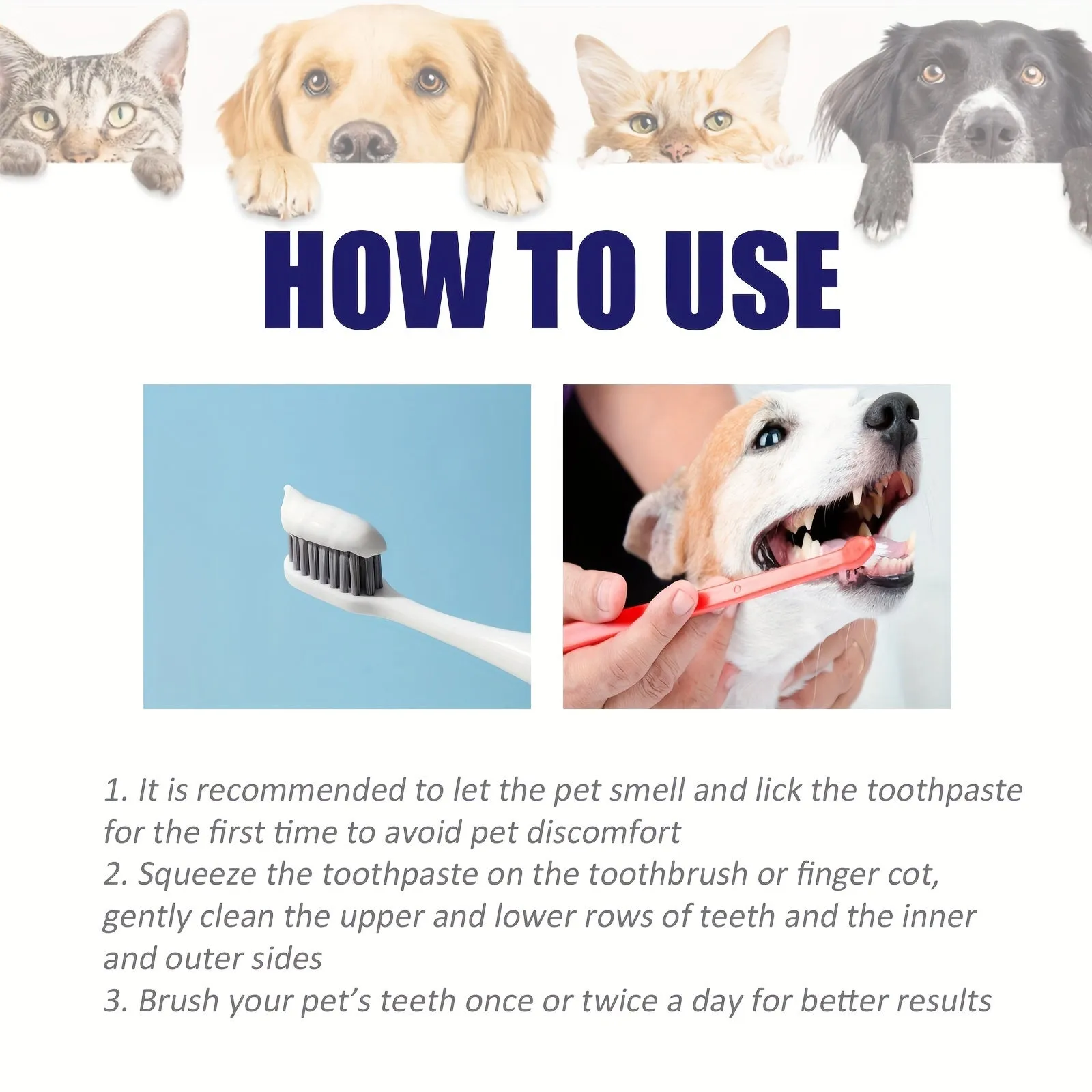 Fresh Breath Pet Toothpaste Dental Care for Clean Mouths