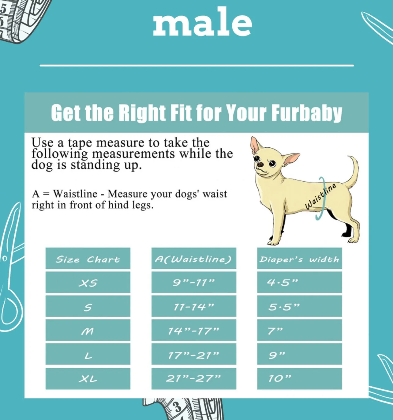 Furri Buddies - Checkered Male Wrap