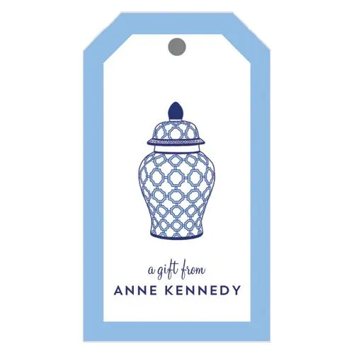 Geometric Ginger Jar Personalized Gift Tags Wholesale