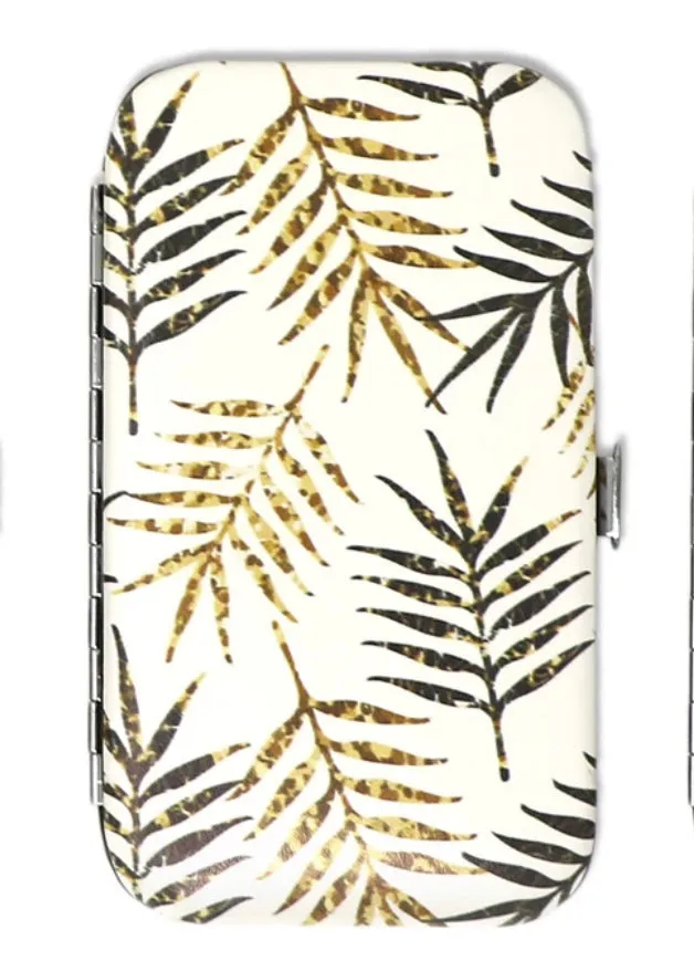Gold   Black Leaf 5 Piece Manicure Set