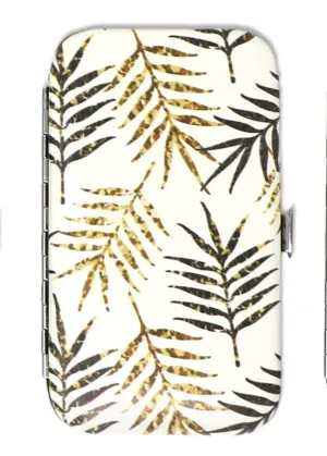 Gold   Black Leaf 5 Piece Manicure Set