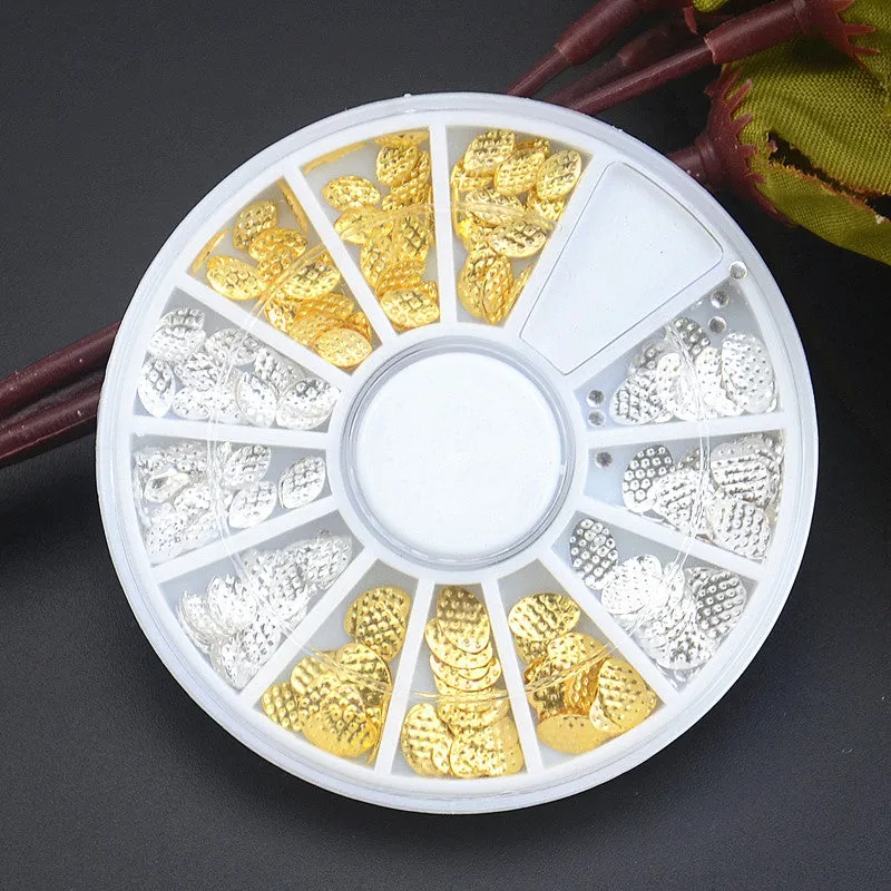 Metal Flower Nail Art Decoration Wheel