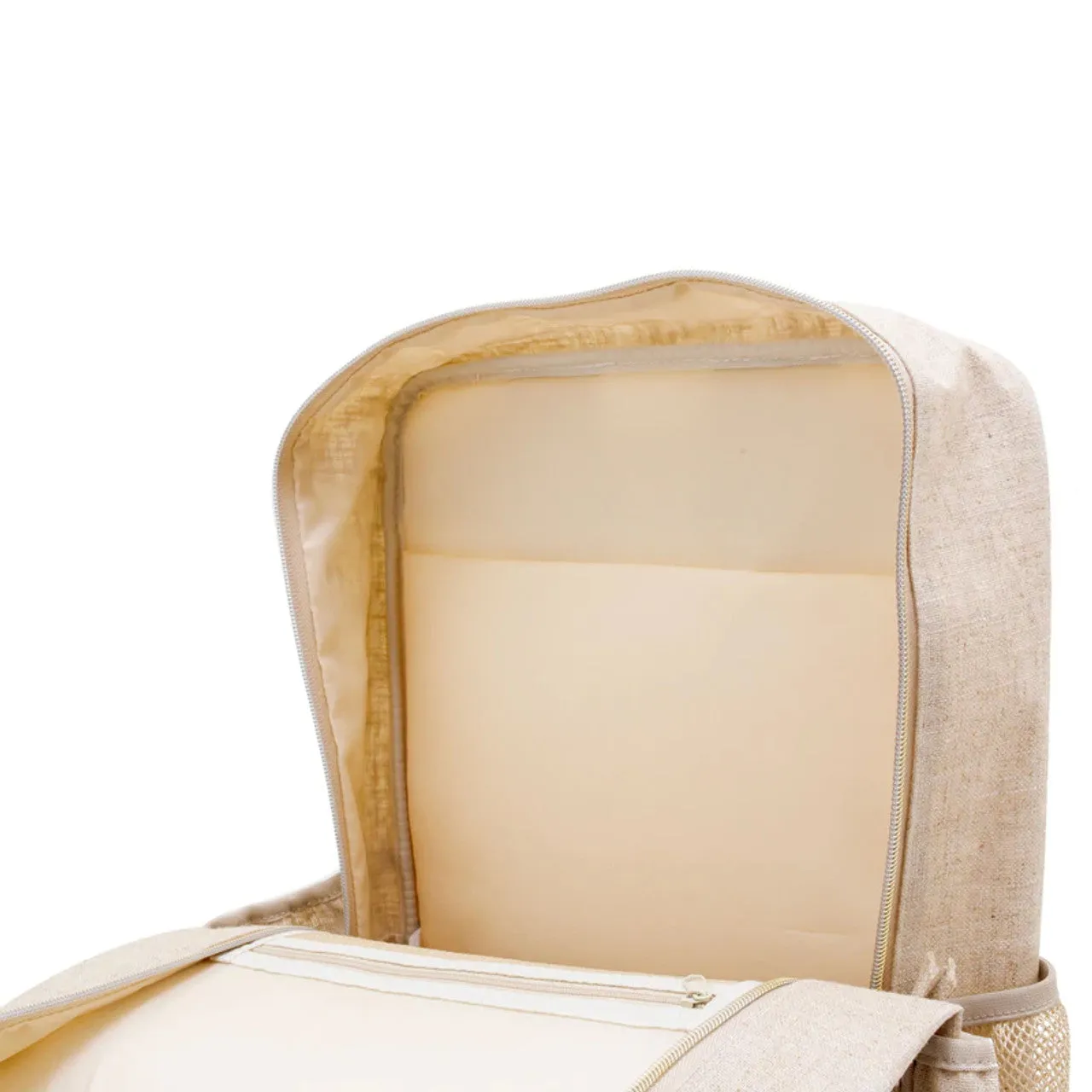 Natural Linen Backpack