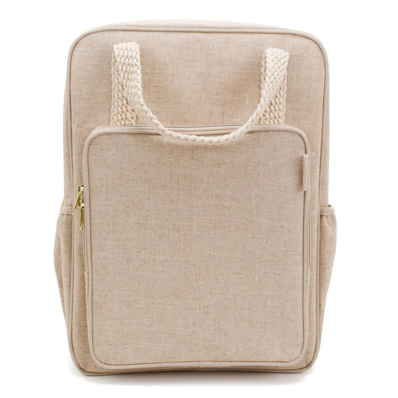 Natural Linen Backpack
