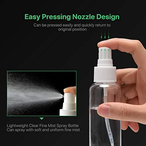 Small Plastic Spray Bottles ULG Empty Fine Mist Spray Bottles