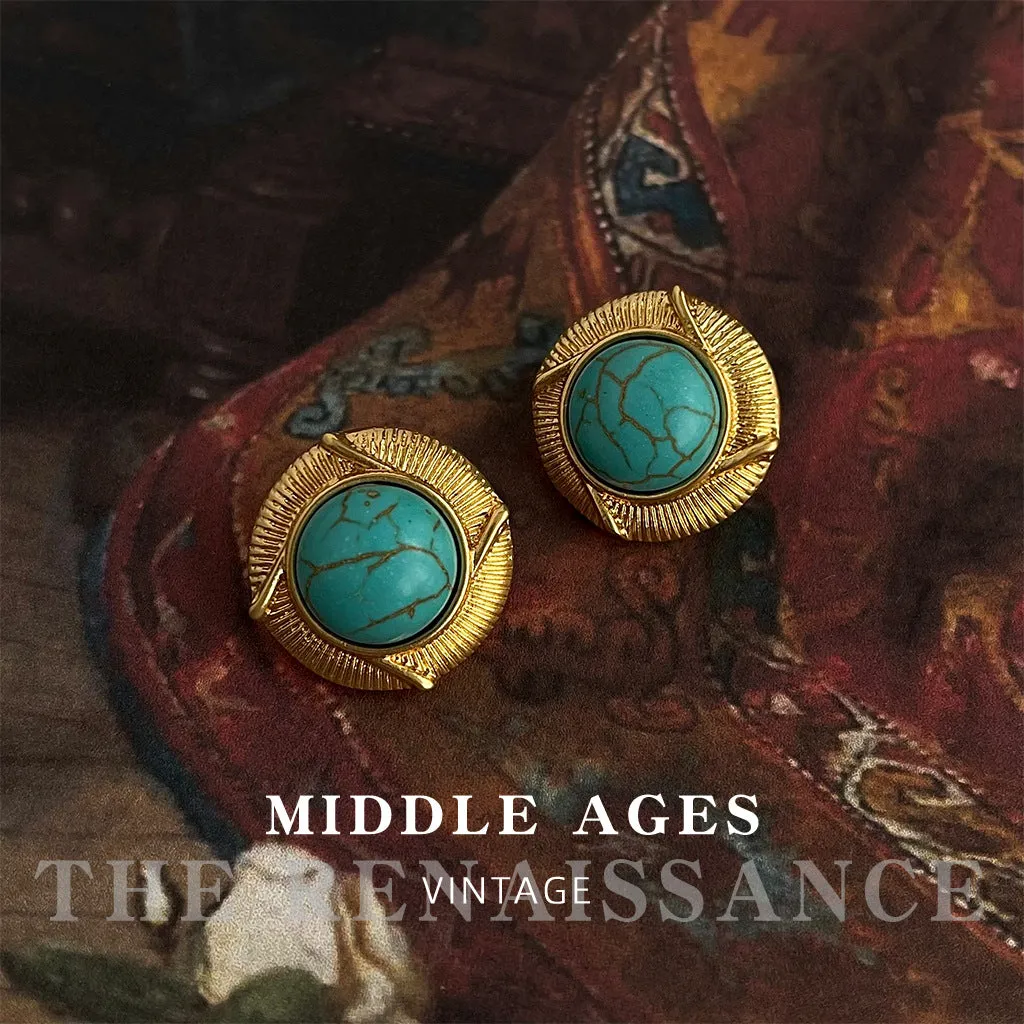 Turquoise Vintage Stud Earrings